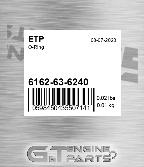 6162-63-6240 O-ring for ETP