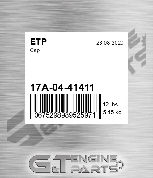 17A-04-41411 Cap