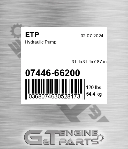 07446-66200 Hydraulic Pump