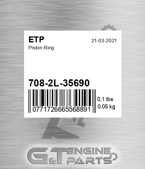708-2L-35690 Piston Ring