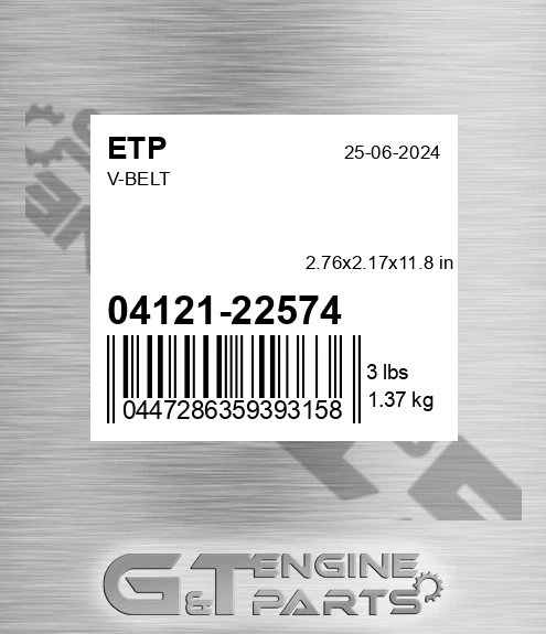04121-22574 V-belt