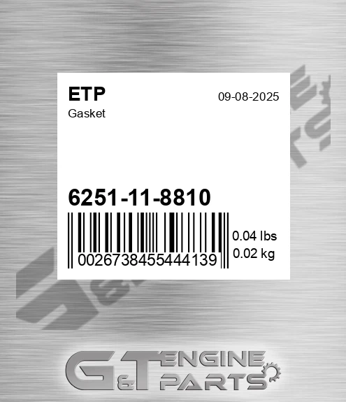 6251-11-8810 Gasket for ETP