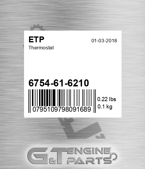 6754-61-6210 Thermostat for ETP