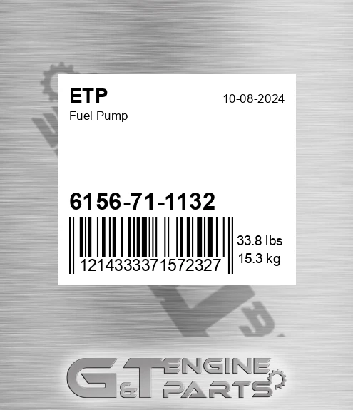 6156-71-1132 Fuel Pump for ETP