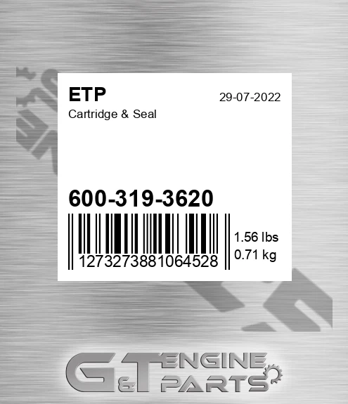 600-319-3620 Cartridge & Seal for ETP