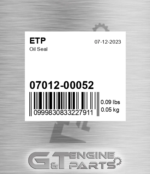 07012-00052 Oil Seal