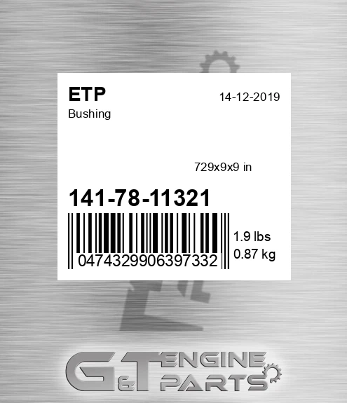 141-78-11321 Bushing