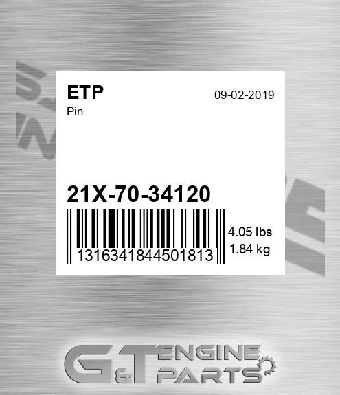 21X7034120 Pin for ETP