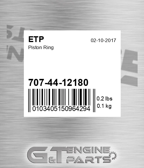 707-44-12180 Piston Ring