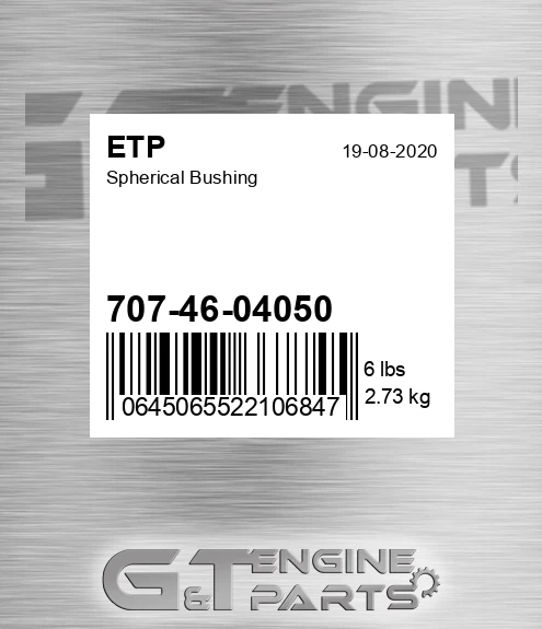 707-46-04050 Spherical Bushing for ETP