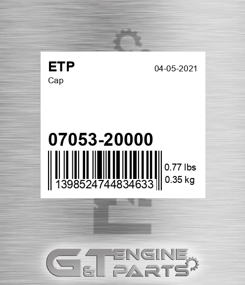 07053-20000 Cap for ETP