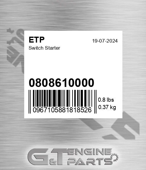 0808610000 Switch Starter