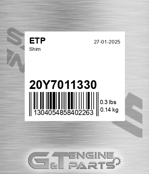 20Y7011330 Shim for ETP