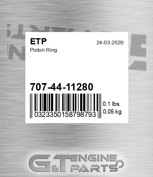 707-44-11280 Piston Ring for ETP