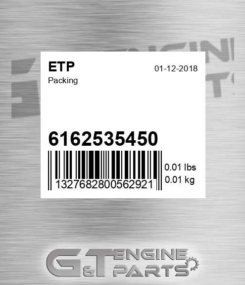 6162535450 Packing for ETP