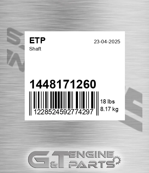 1448171260 Shaft for ETP