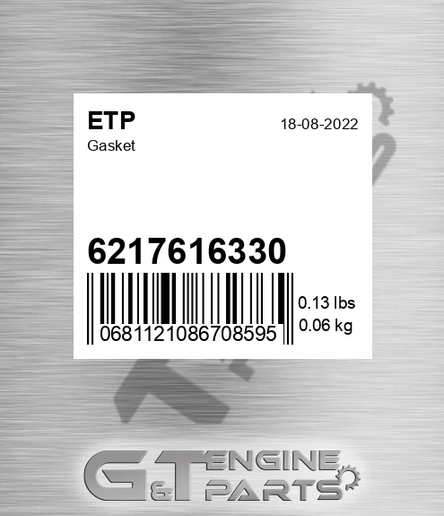 6217616330 Gasket for ETP