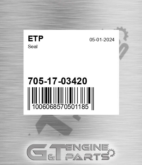 705-17-03420 Seal for ETP
