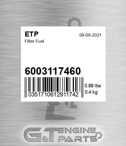 6003117460 Filter Fuel