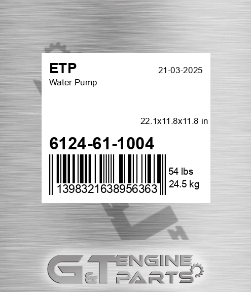 6124-61-1004 Water Pump
