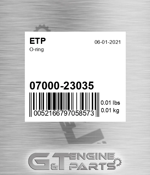 07000-23035 O-ring