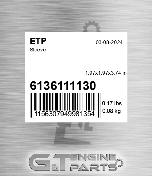 6136111130 Sleeve for ETP
