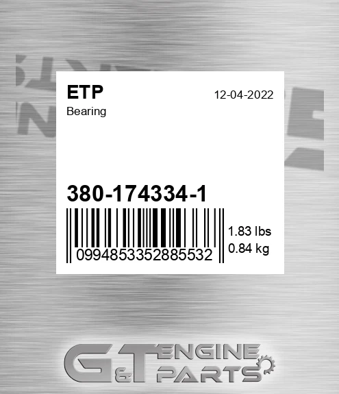 380-174334-1 Bearing for ETP