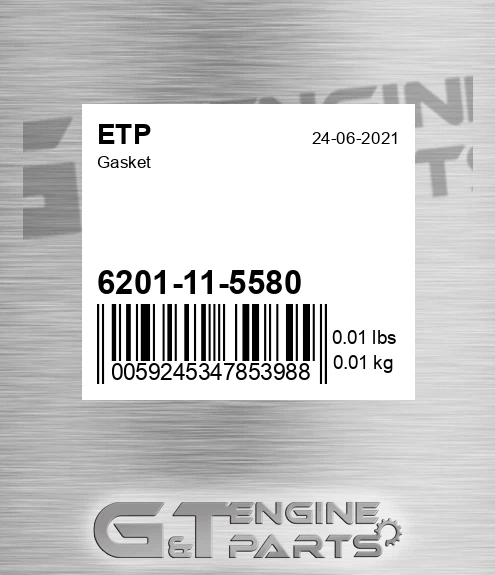 6201-11-5580 Gasket for ETP