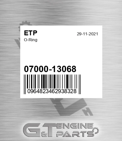 07000-13068 O-ring for ETP