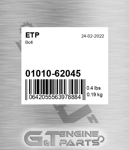 01010-62045 Bolt