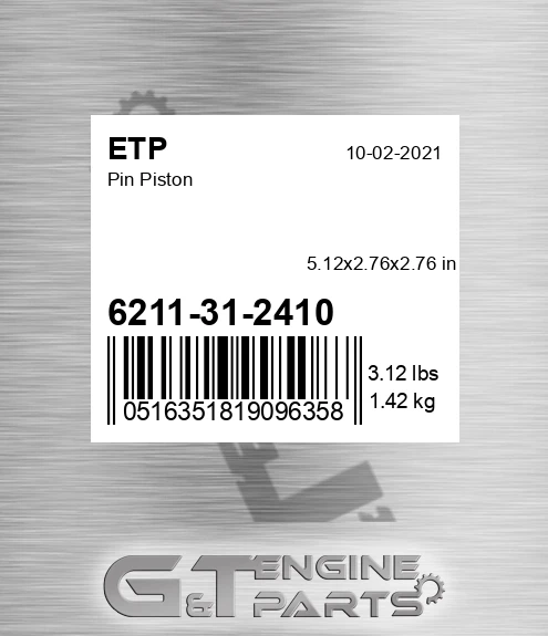 6211-31-2410 Pin Piston