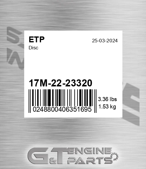 17M-22-23320 Disc