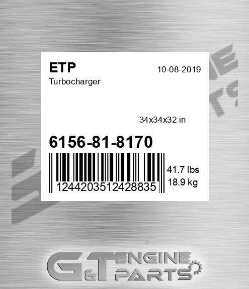 6156-81-8170 Turbocharger
