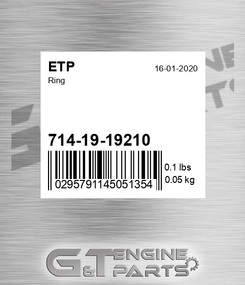 714-19-19210 Ring for ETP