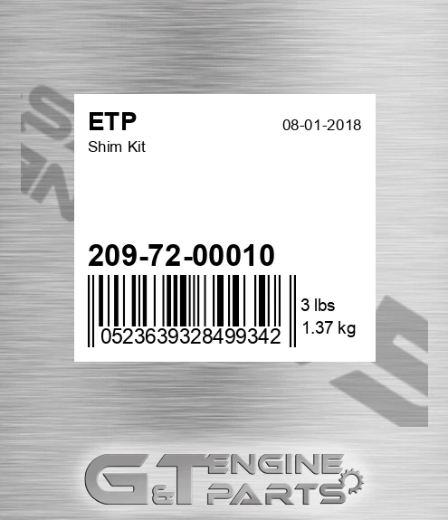 2097200010 Shim Kit for ETP