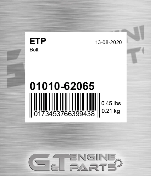 01010-62065 Bolt