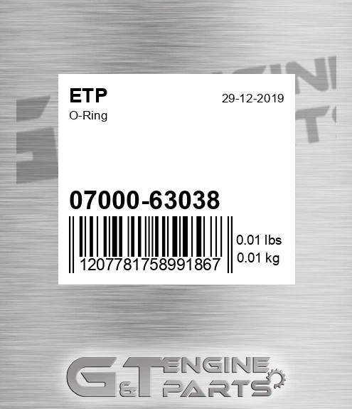 07000-63038 O-ring