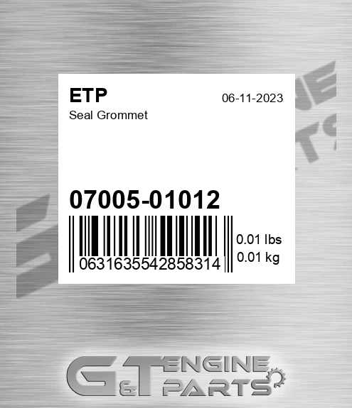 0700501012 Seal Grommet for ETP