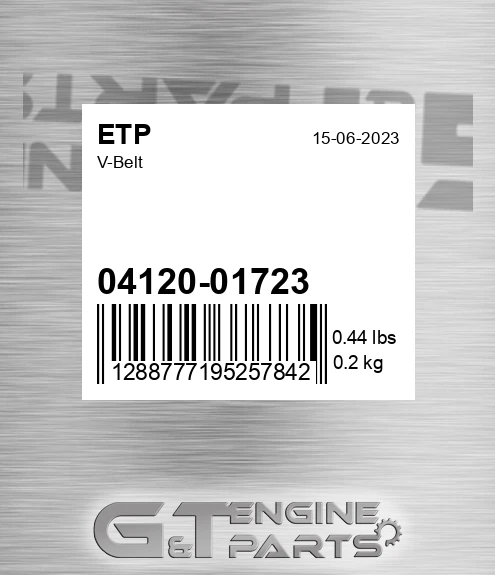 04120-01723 V-belt for ETP