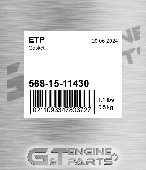 568-15-11430 Gasket