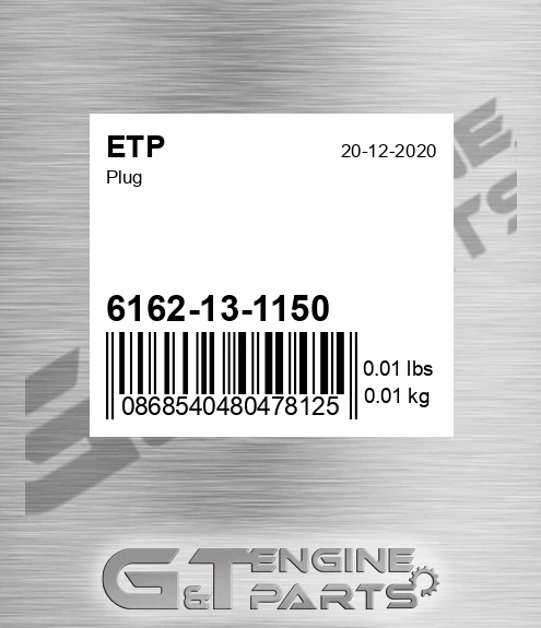 6162-13-1150 Plug for ETP