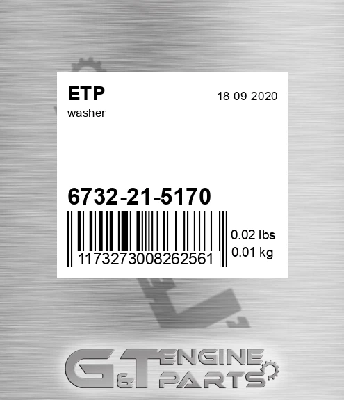6732-21-5170 Washer for ETP