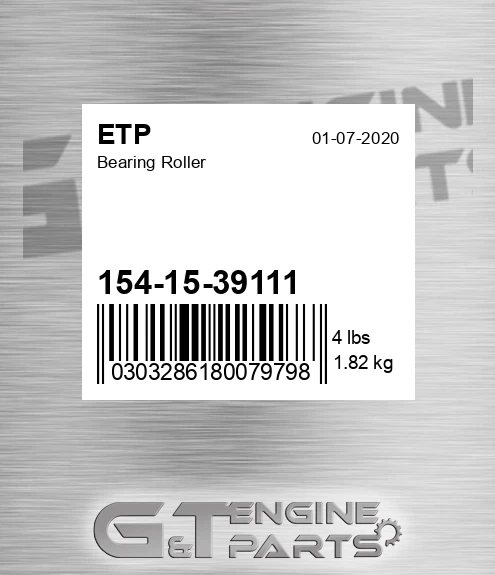 154-15-39111 Bearing Roller for ETP