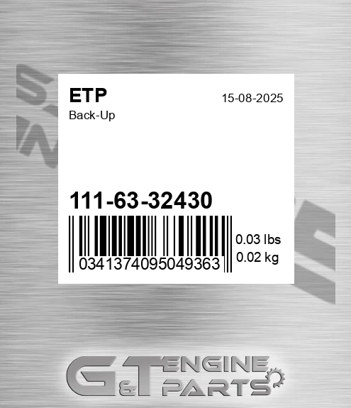 111-63-32430 Back-up for ETP