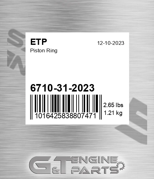 6710-31-2023 Piston Ring
