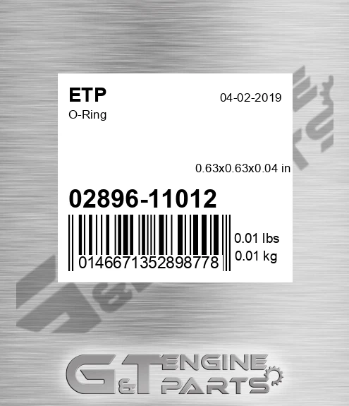 02896-11012 O-ring