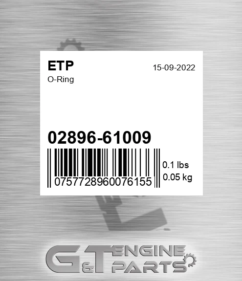 02896-61009 O-ring