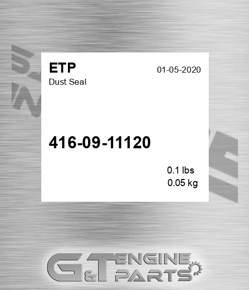 4160911120 Dust Seal for ETP