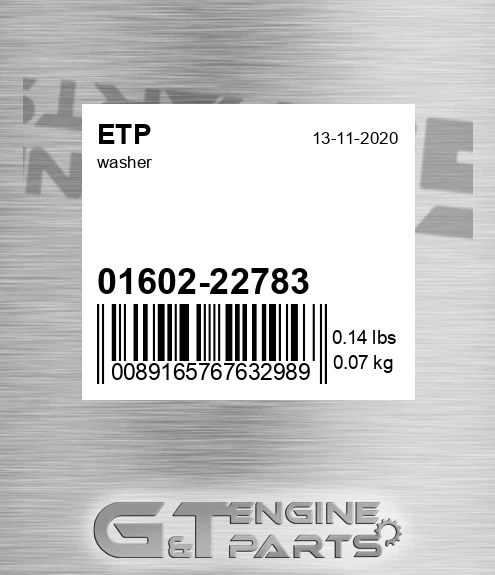 01602-22783 Washer