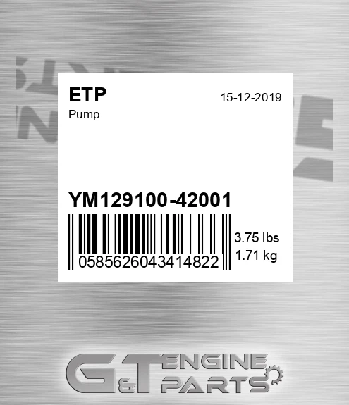 YM129100-42001 Pump